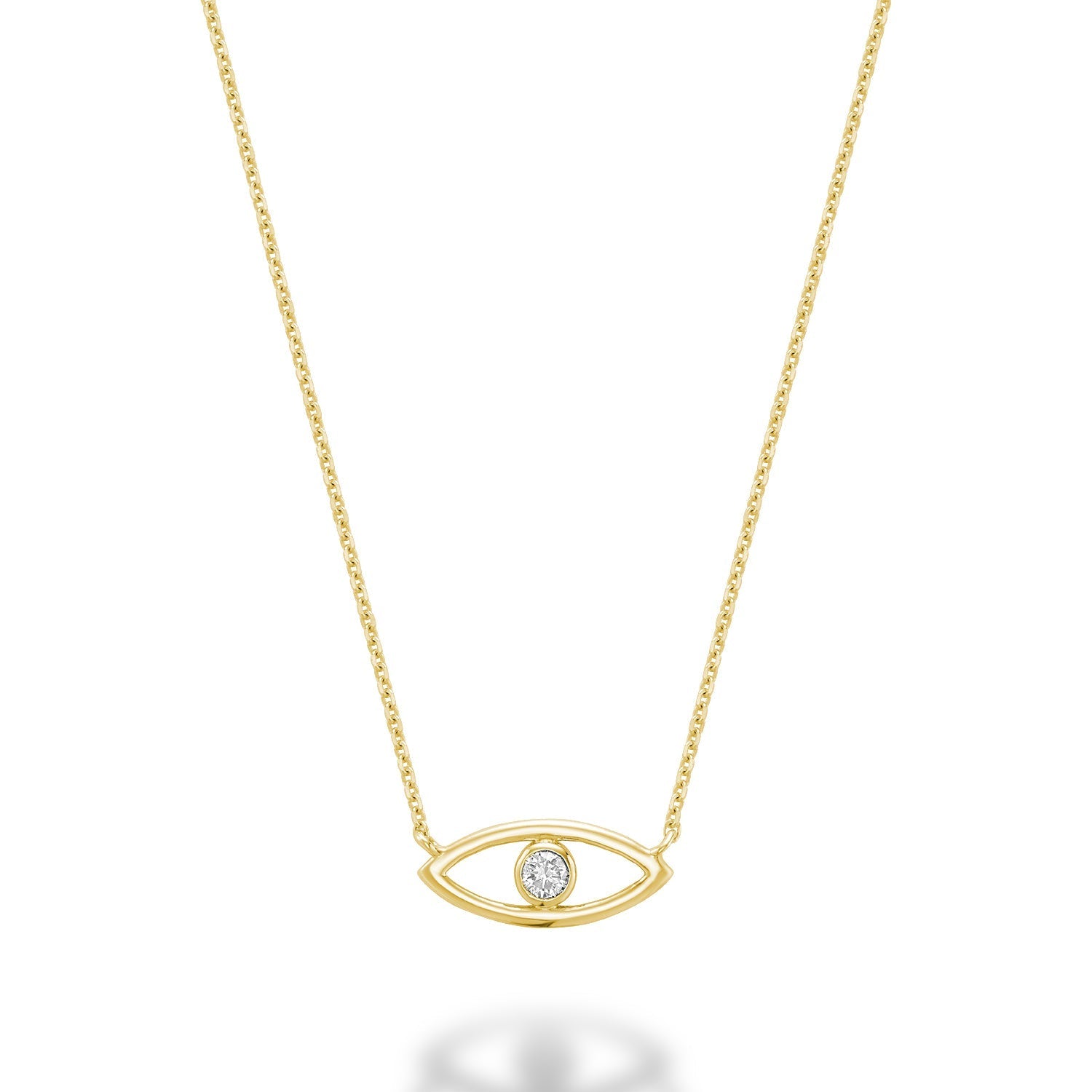 Evil Eye Diamond Necklace - RNB Jewellery