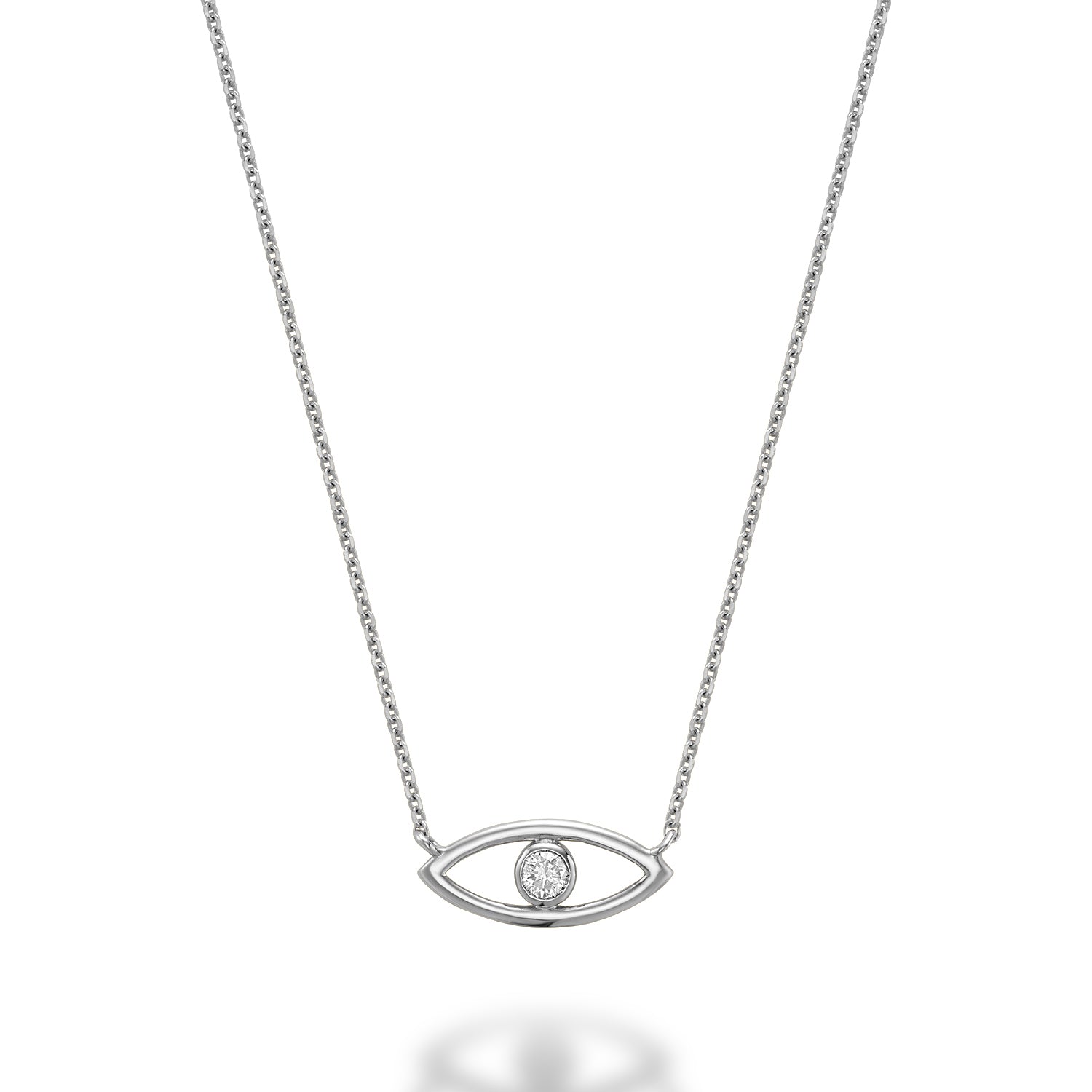 Evil Eye Diamond Necklace - RNB Jewellery