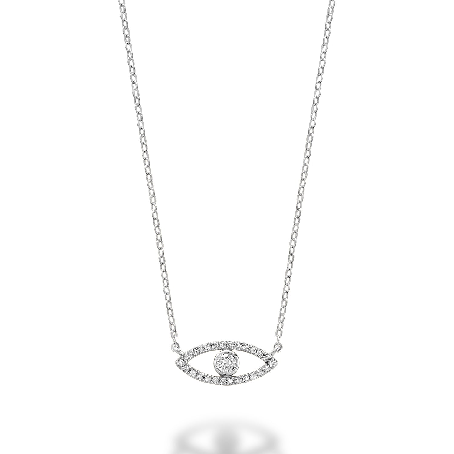 Evil Eye Diamond Necklace - RNB Jewellery