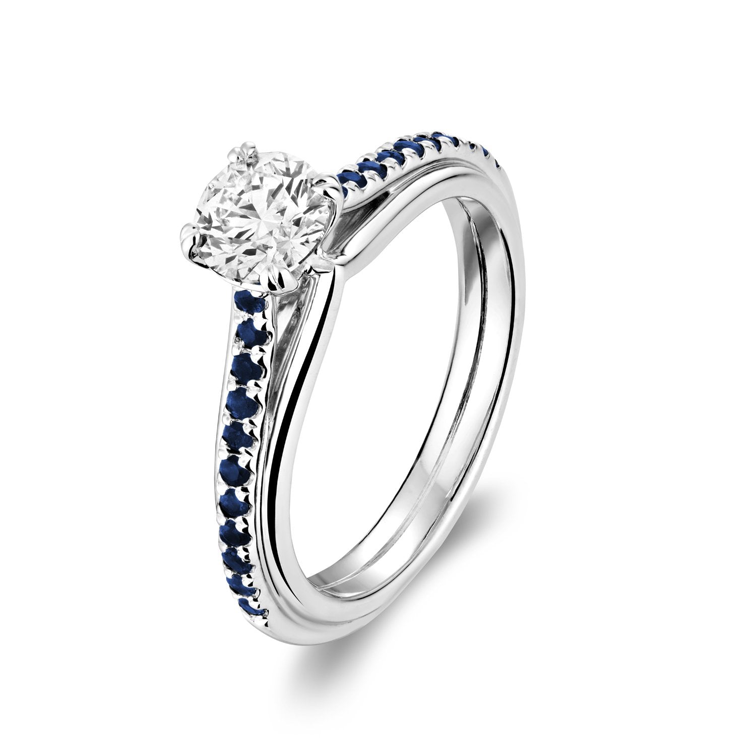 Faith Signature Blue Sapphire and Diamond Ring - RNB Jewellery