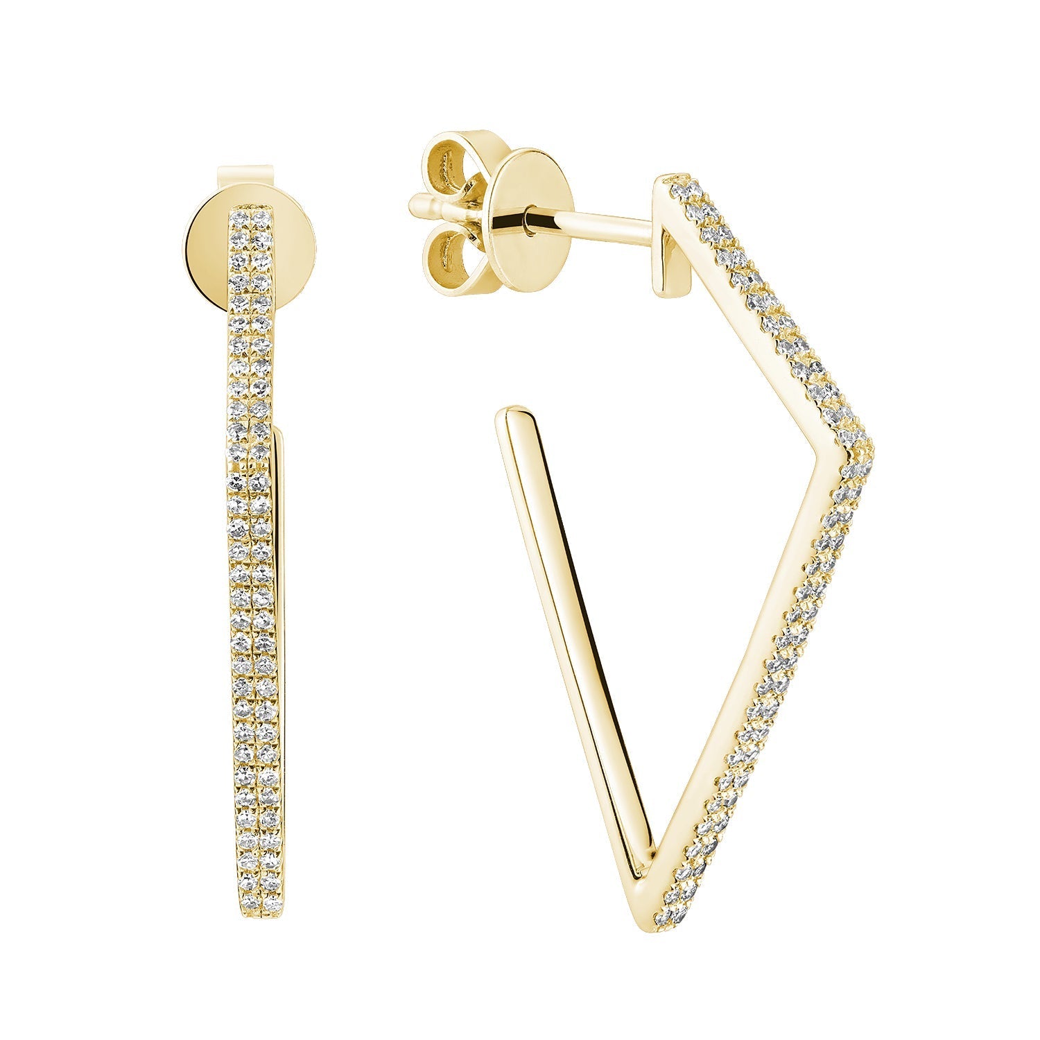 Fashion Diamond Stud Earrings - RNB Jewellery