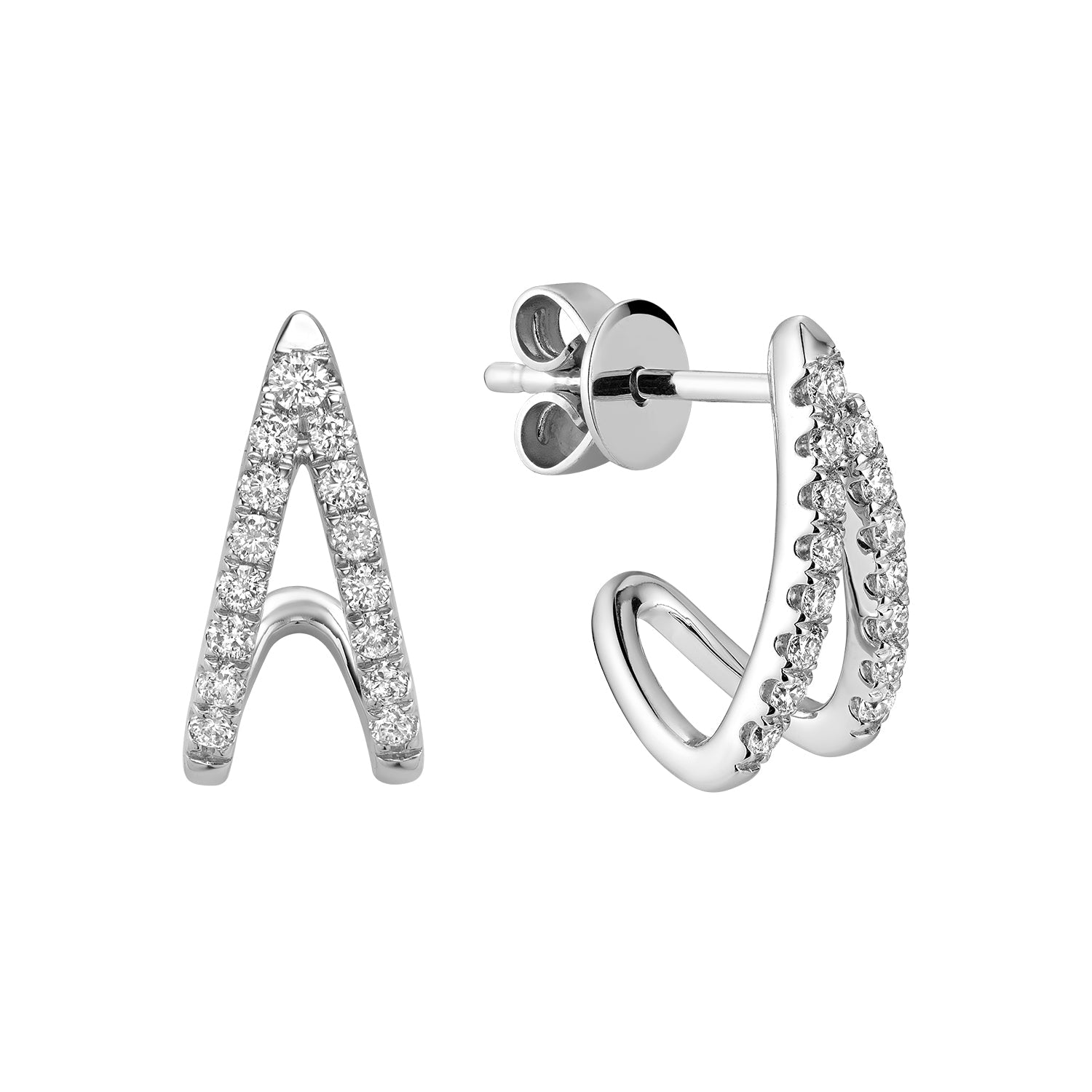 Fashion Diamond Stud Earrings - RNB Jewellery