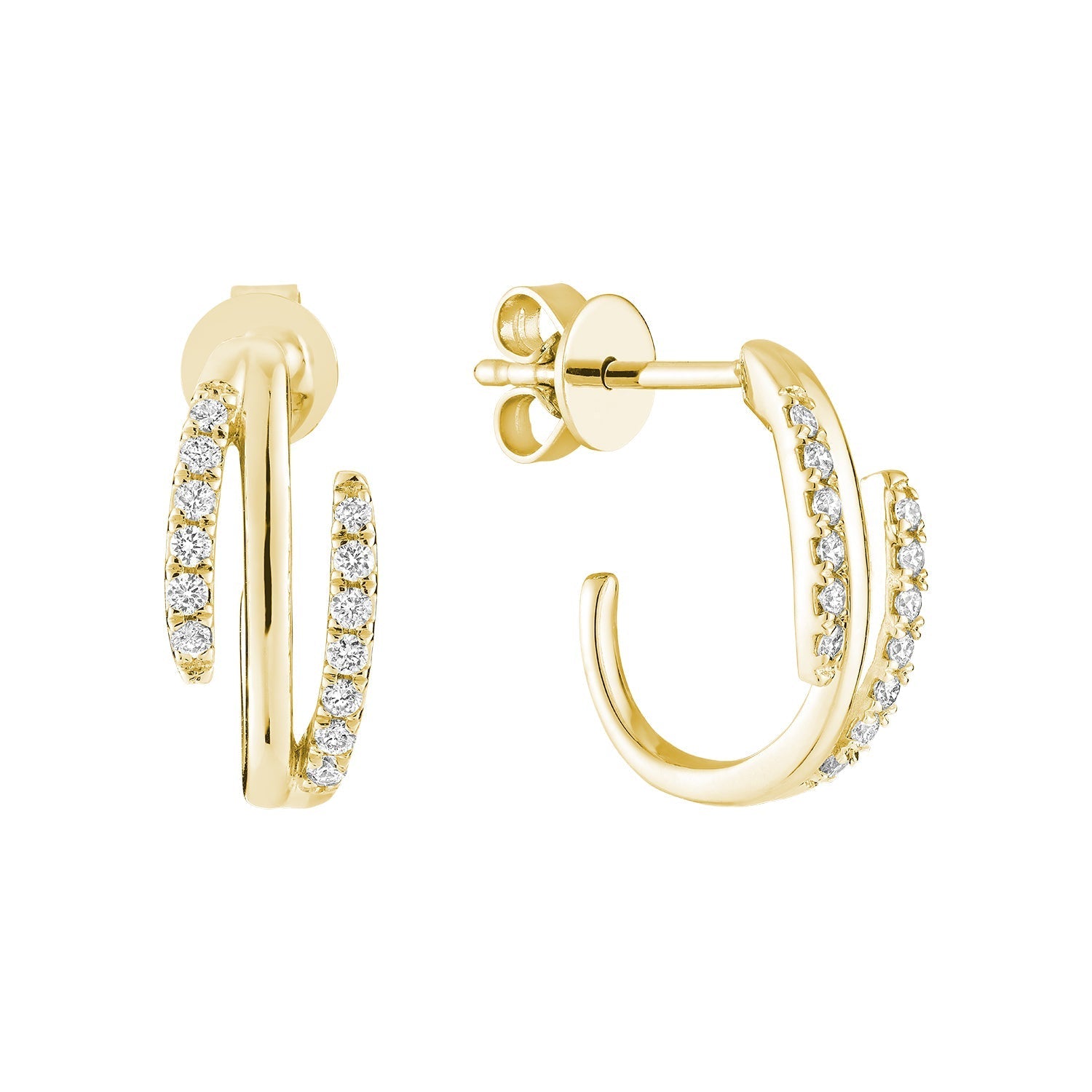 Fashion Diamond Stud Earrings - RNB Jewellery