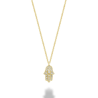 Hamsa Diamond Pendant - RNB Jewellery