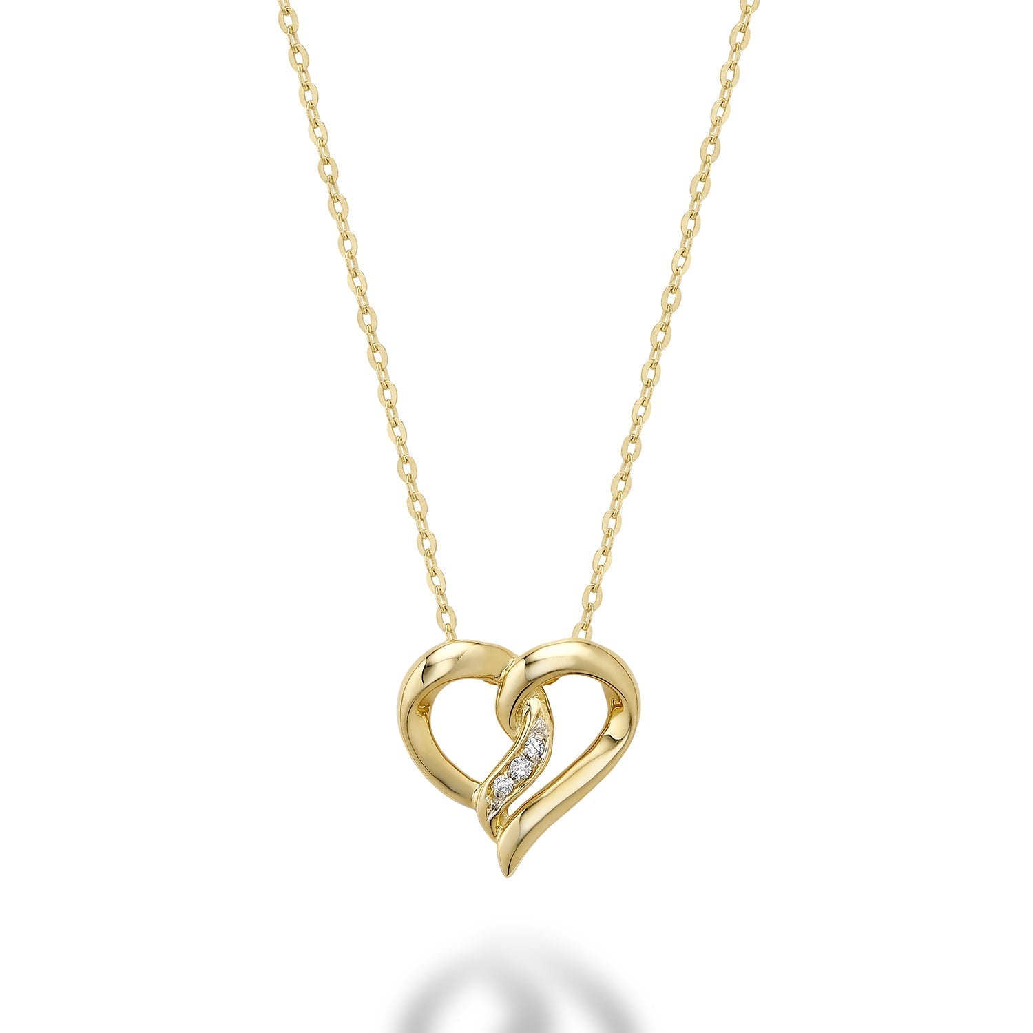 Heart Shape Diamond Pendant - RNB Jewellery