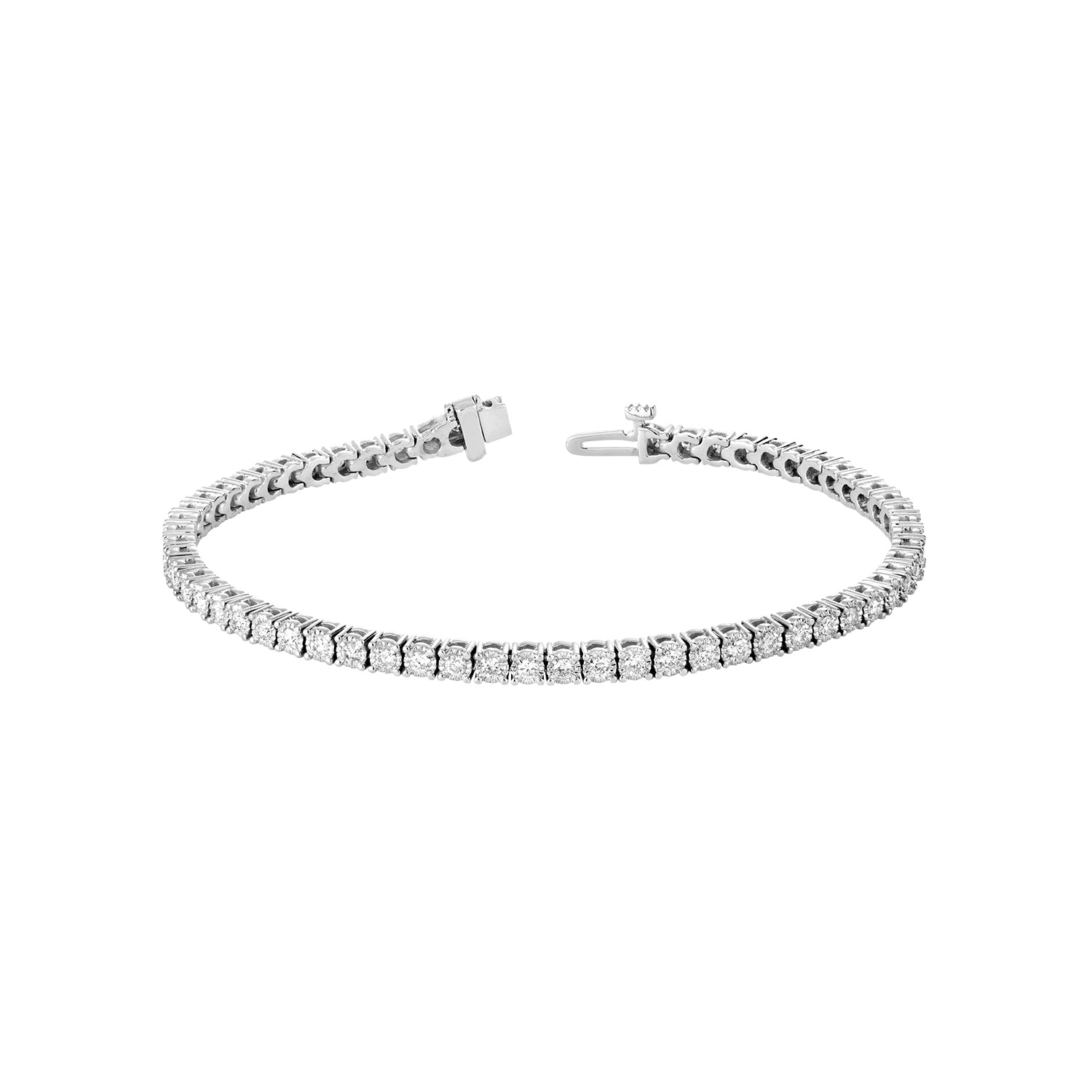 Illusion Diamond Tennis Bracelet - RNB Jewellery