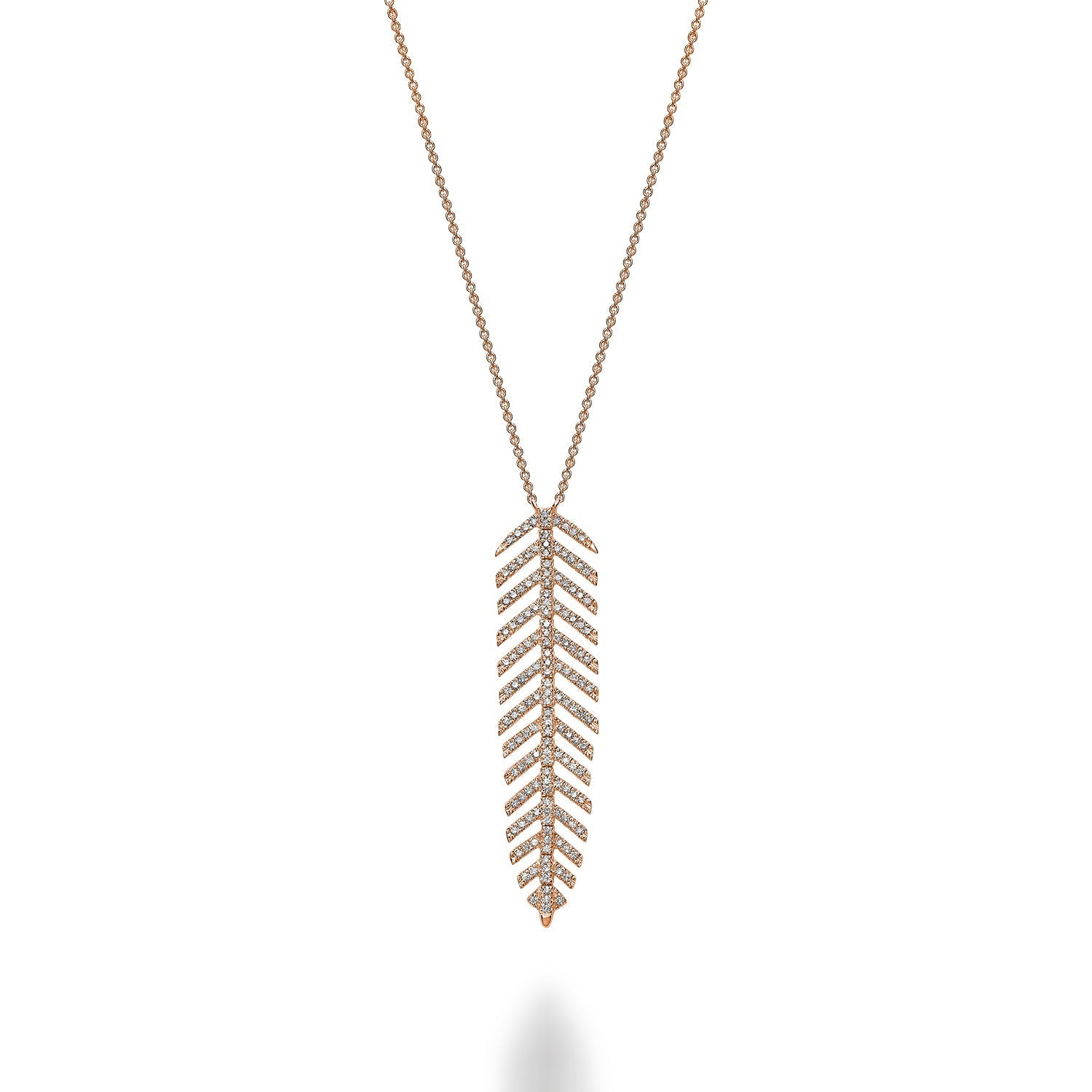 Leaf Diamond Necklace - RNB Jewellery