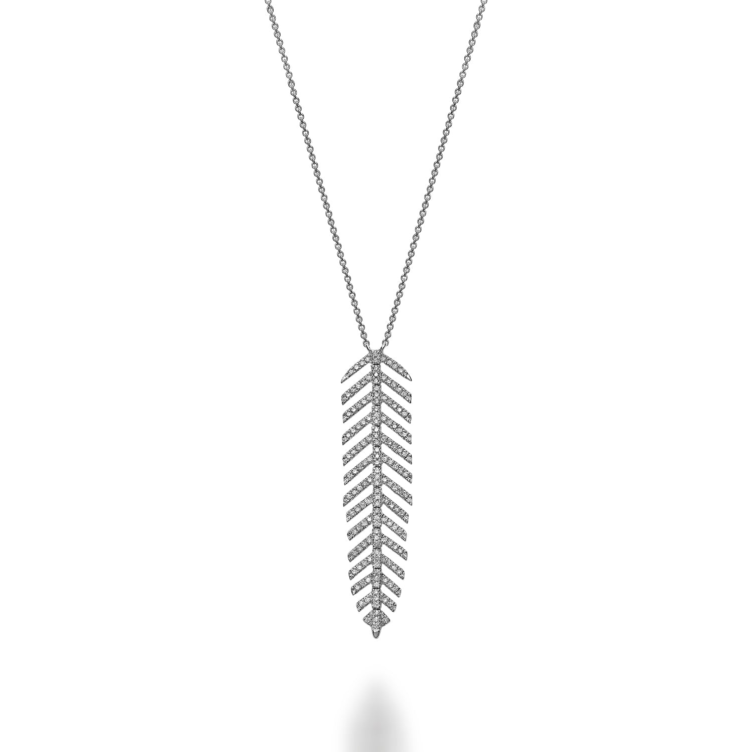 Leaf Diamond Necklace - RNB Jewellery