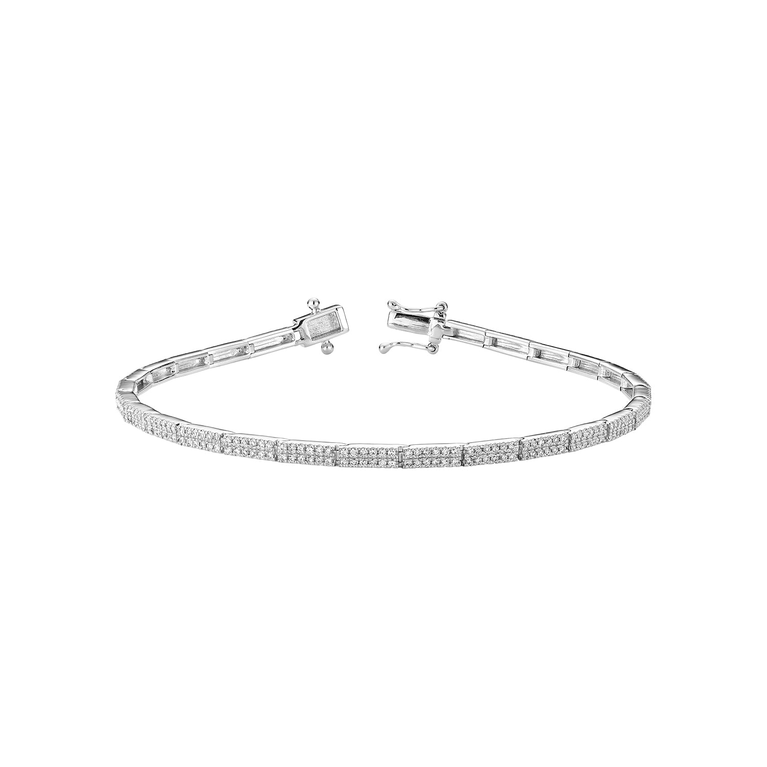 Link Pave Diamond Bracelet - RNB Jewellery