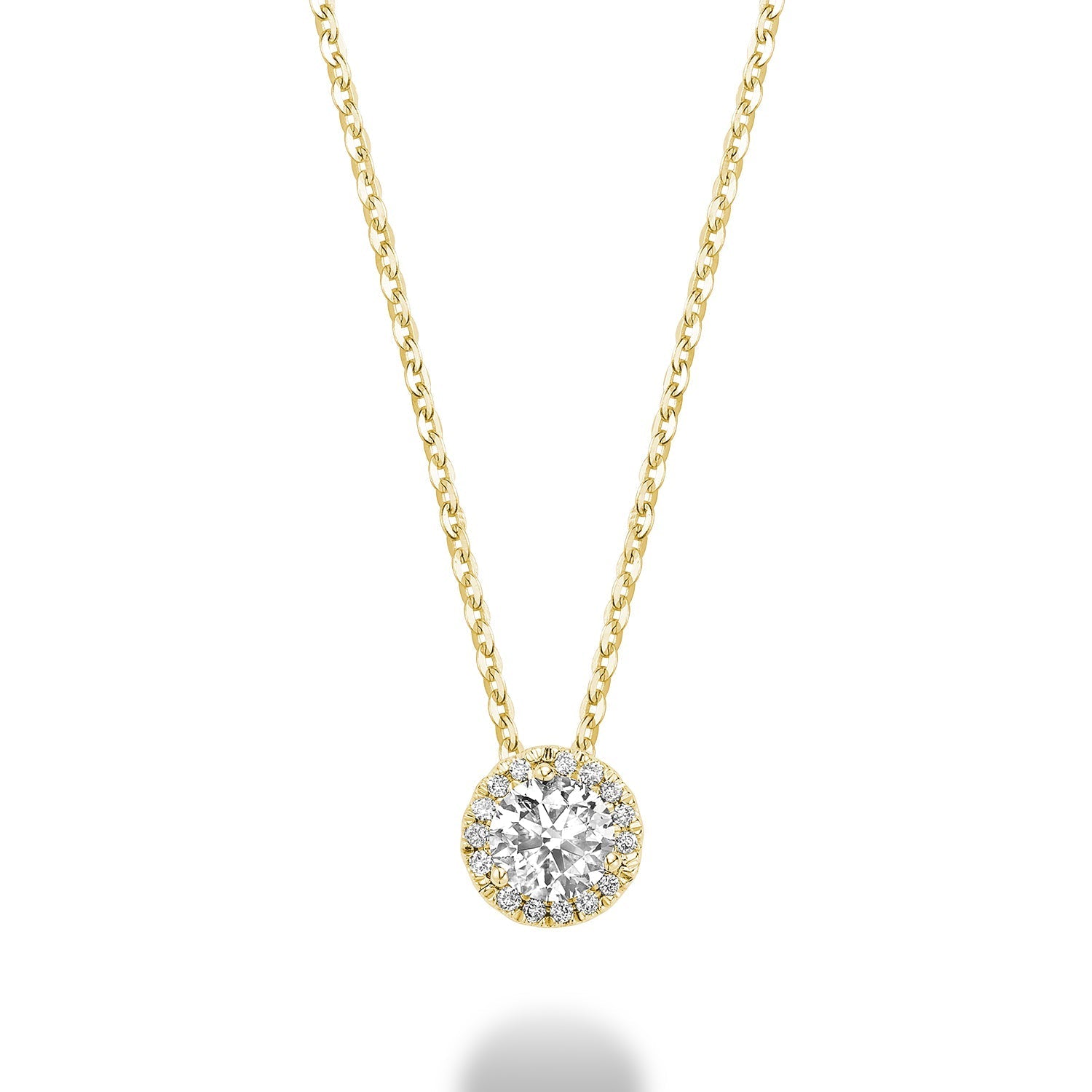 Martini Cup Diamond Halo Pendant - RNB Jewellery