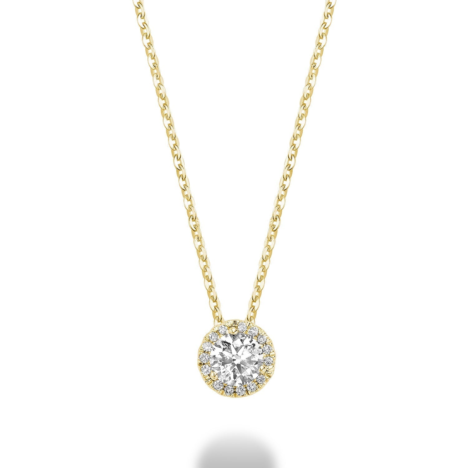 Martini Cup Diamond Halo Pendant - RNB Jewellery