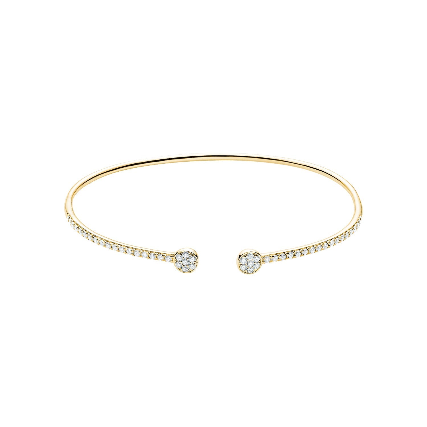 Open Pave Diamond Bangle - RNB Jewellery