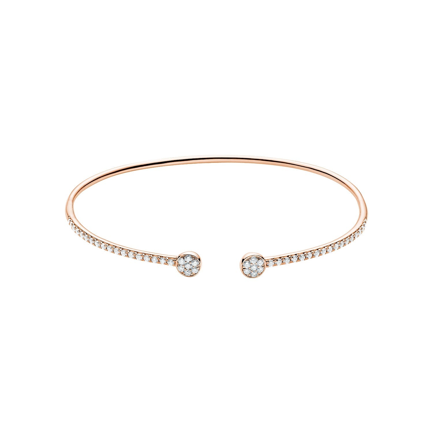 Open Pave Diamond Bangle - RNB Jewellery