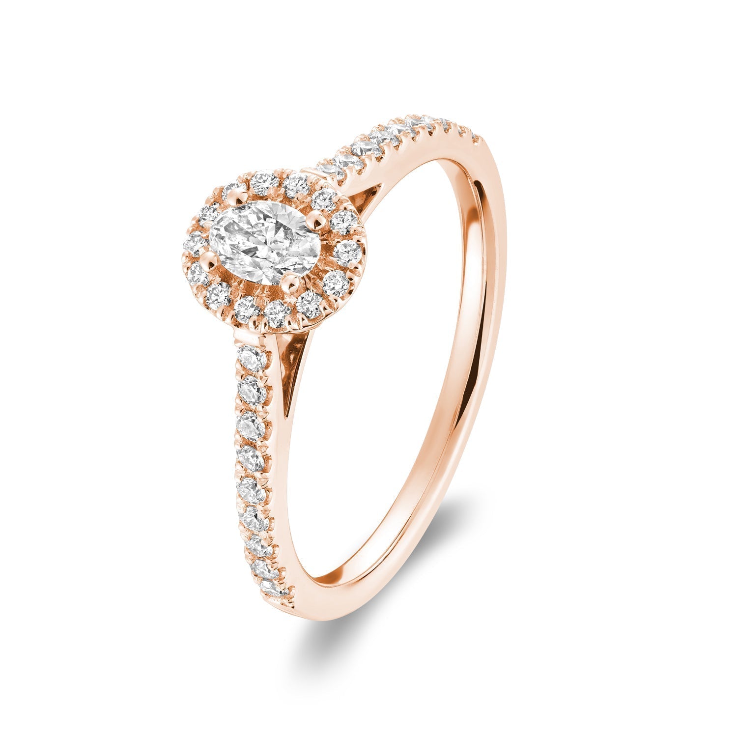 Oval Halo Diamond Engagement Ring - RNB Jewellery