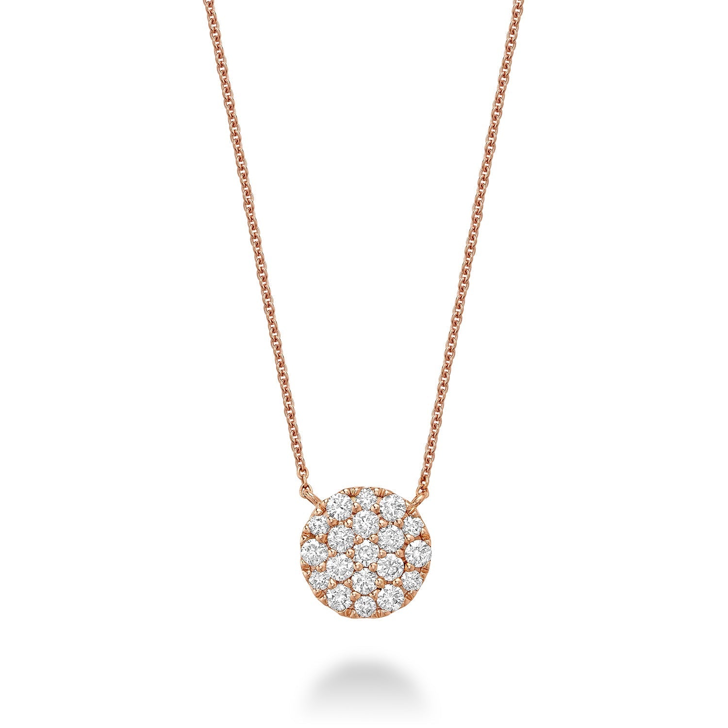 Pave Round Diamond Necklace - RNB Jewellery