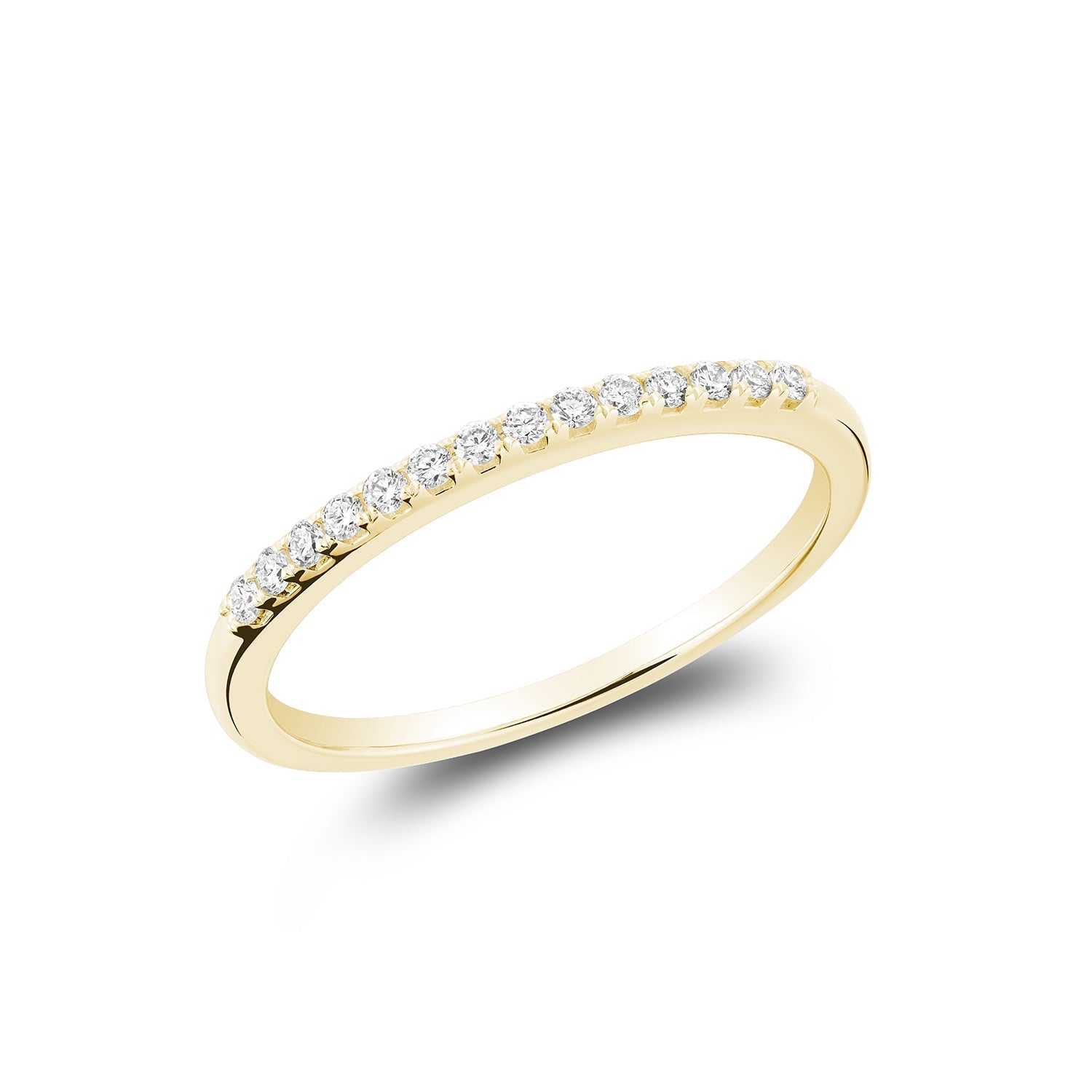 Pave Semi Eternity Diamond Band - RNB Jewellery