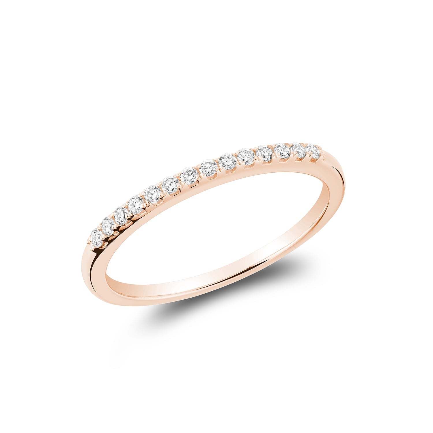 Pave Semi Eternity Diamond Band - RNB Jewellery