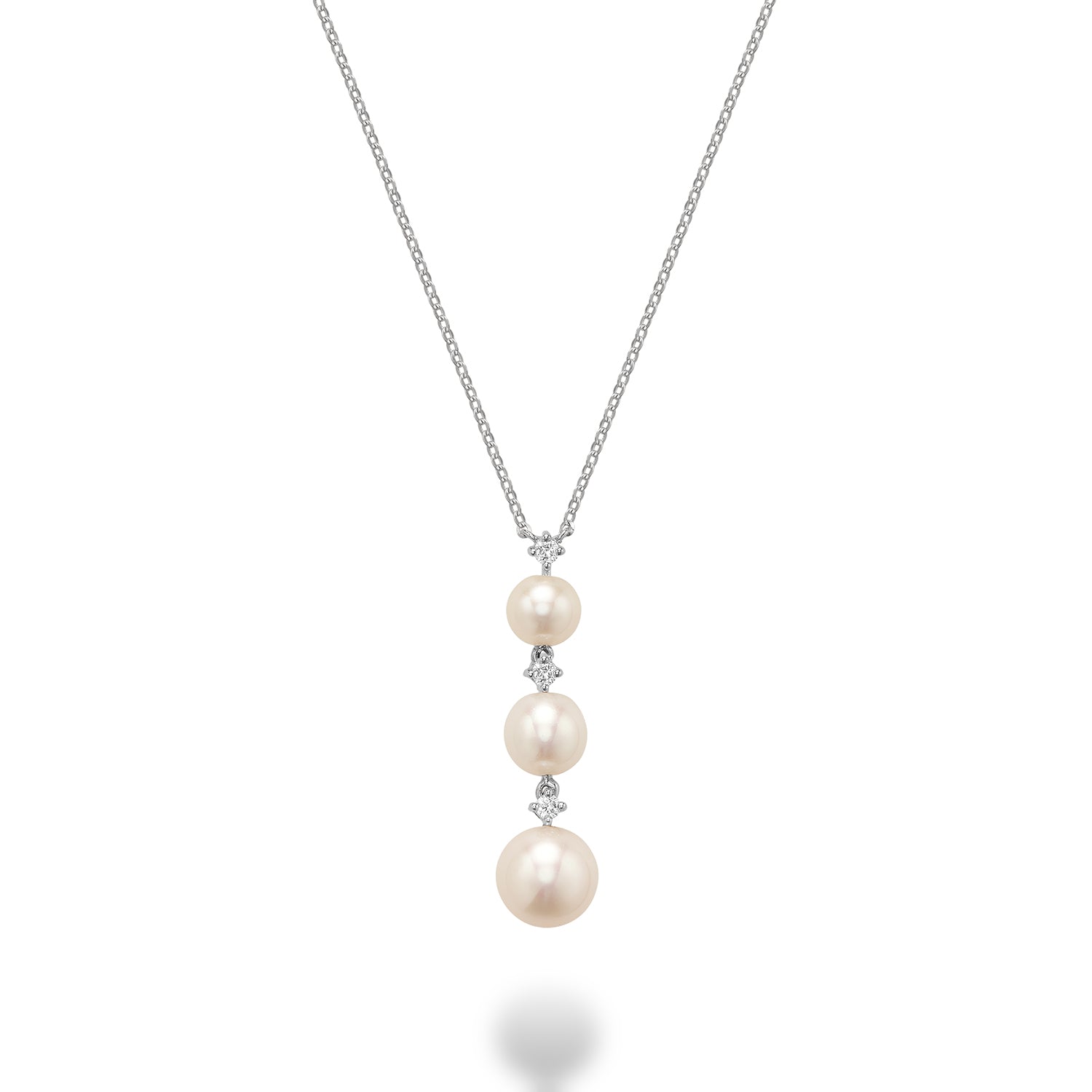 Pearl and Diamond Necklace - RNB Jewellery