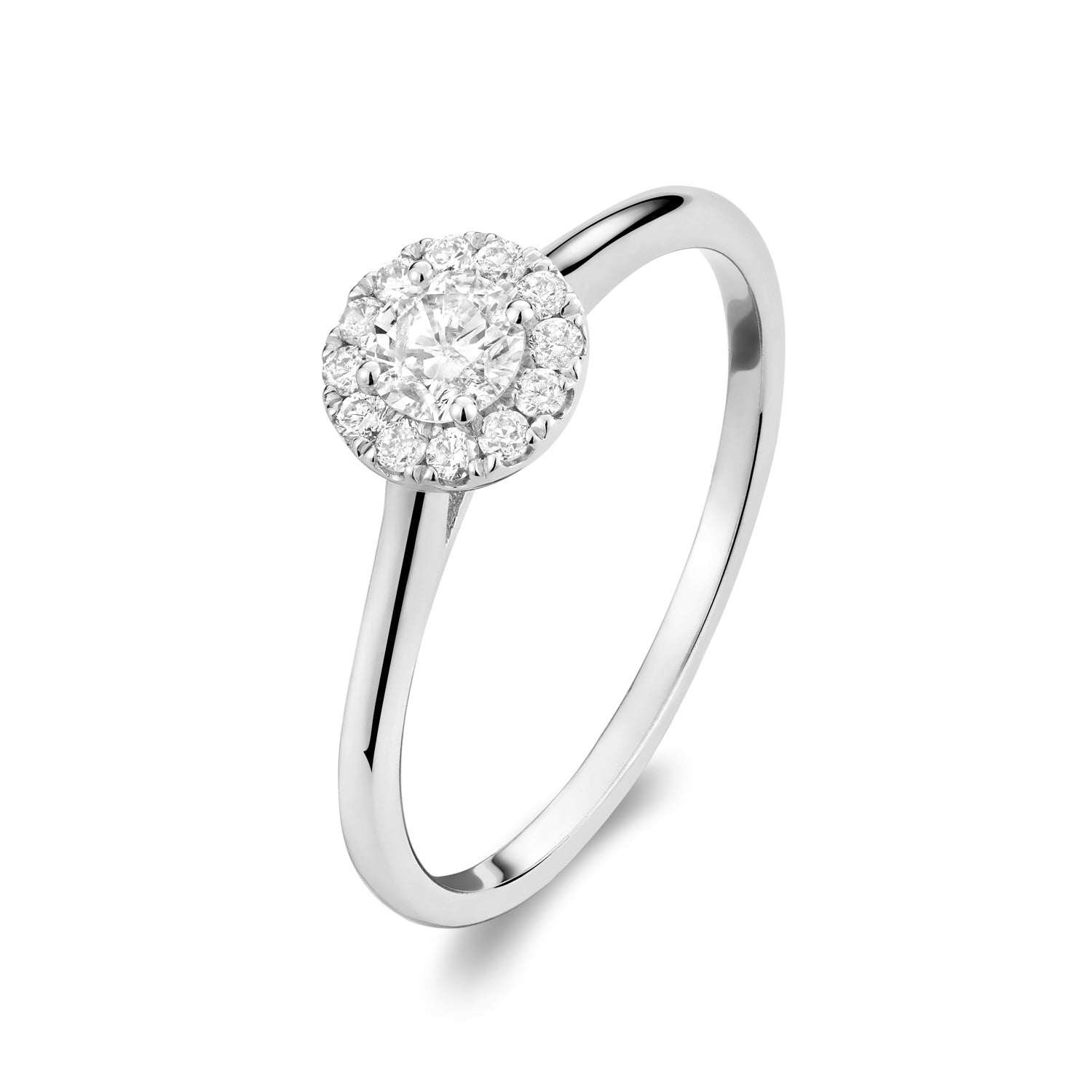 Round Diamond Halo Engagement Ring - RNB Jewellery