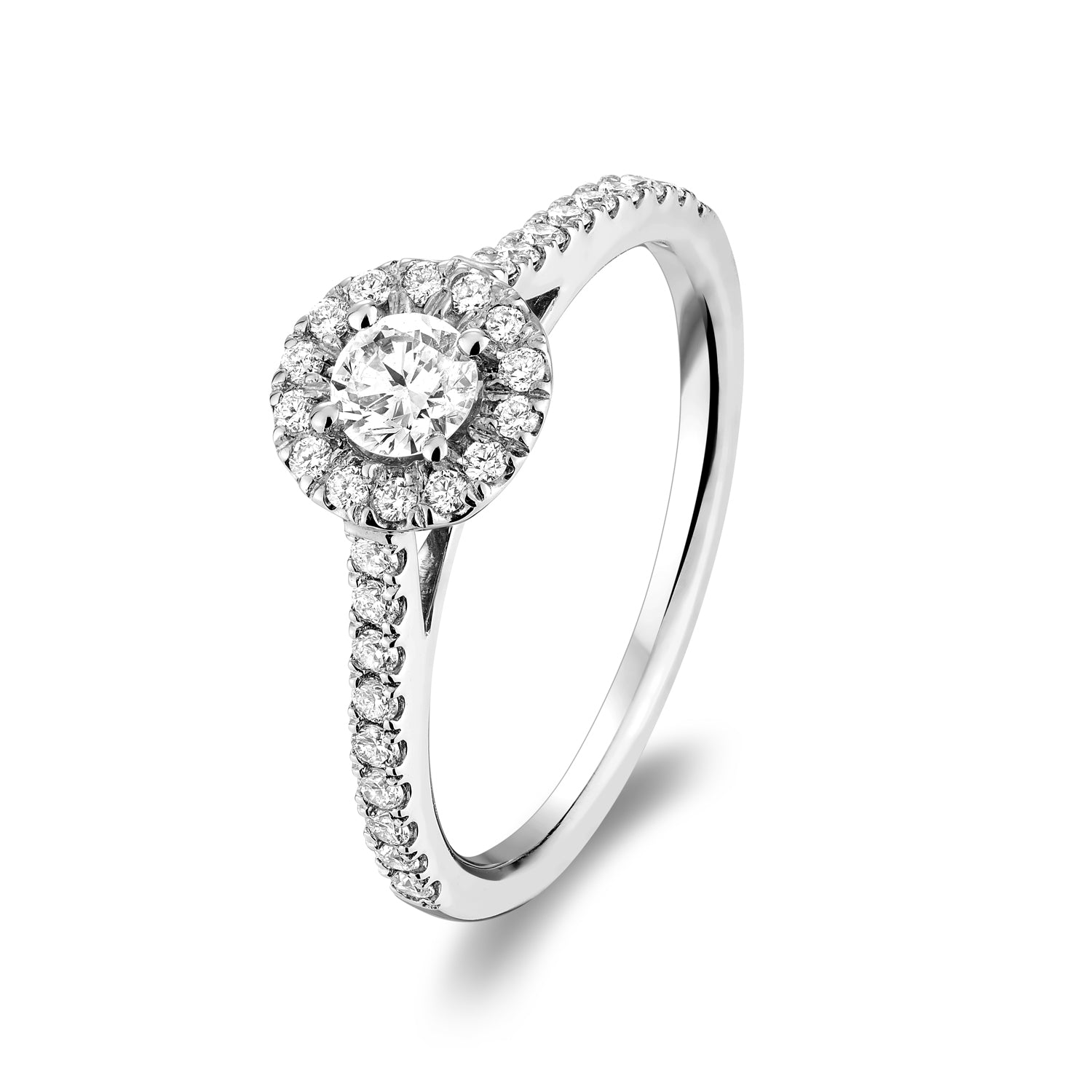 Round Halo Diamond Engagement Ring - RNB Jewellery