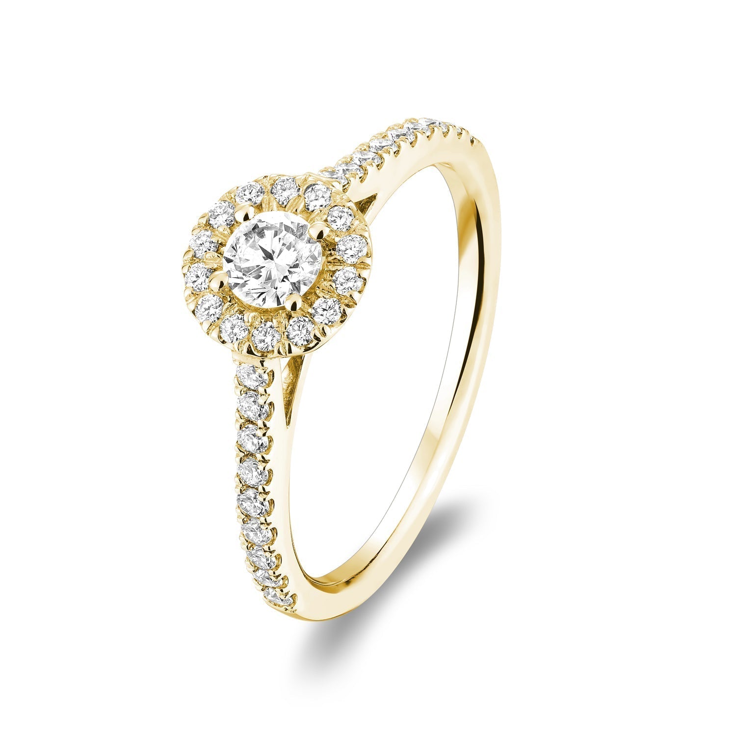 Round Halo Diamond Engagement Ring - RNB Jewellery