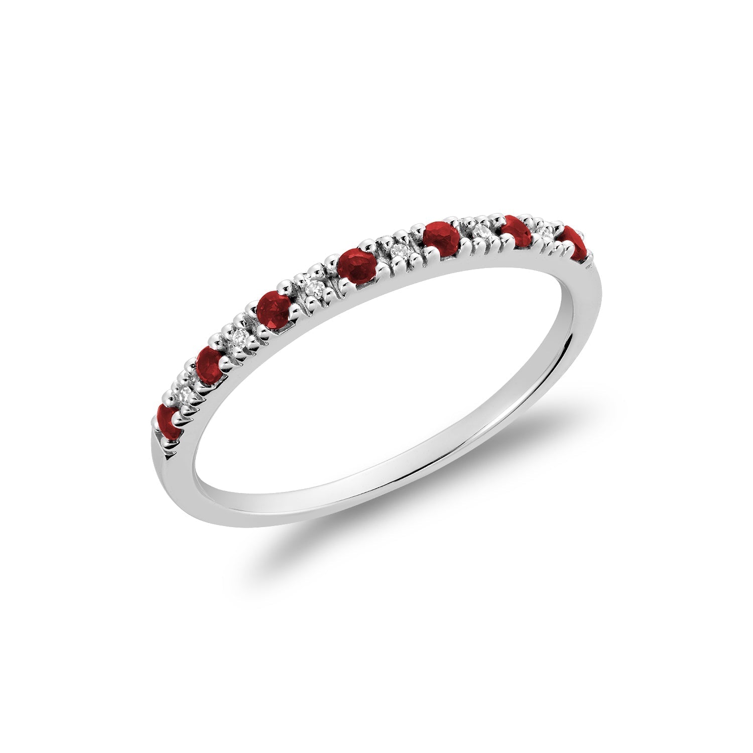 Semi Eternity Precious Stone and Diamond Ring - RNB Jewellery