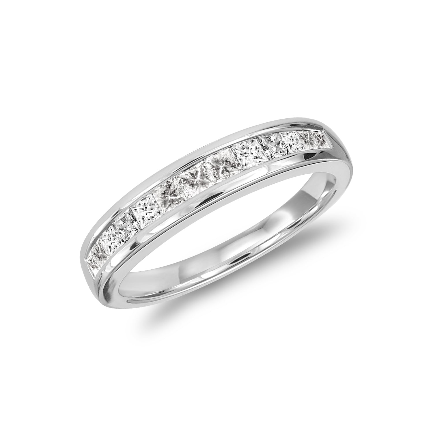 Semi Eternity Princess Channel Diamond Ring - RNB Jewellery