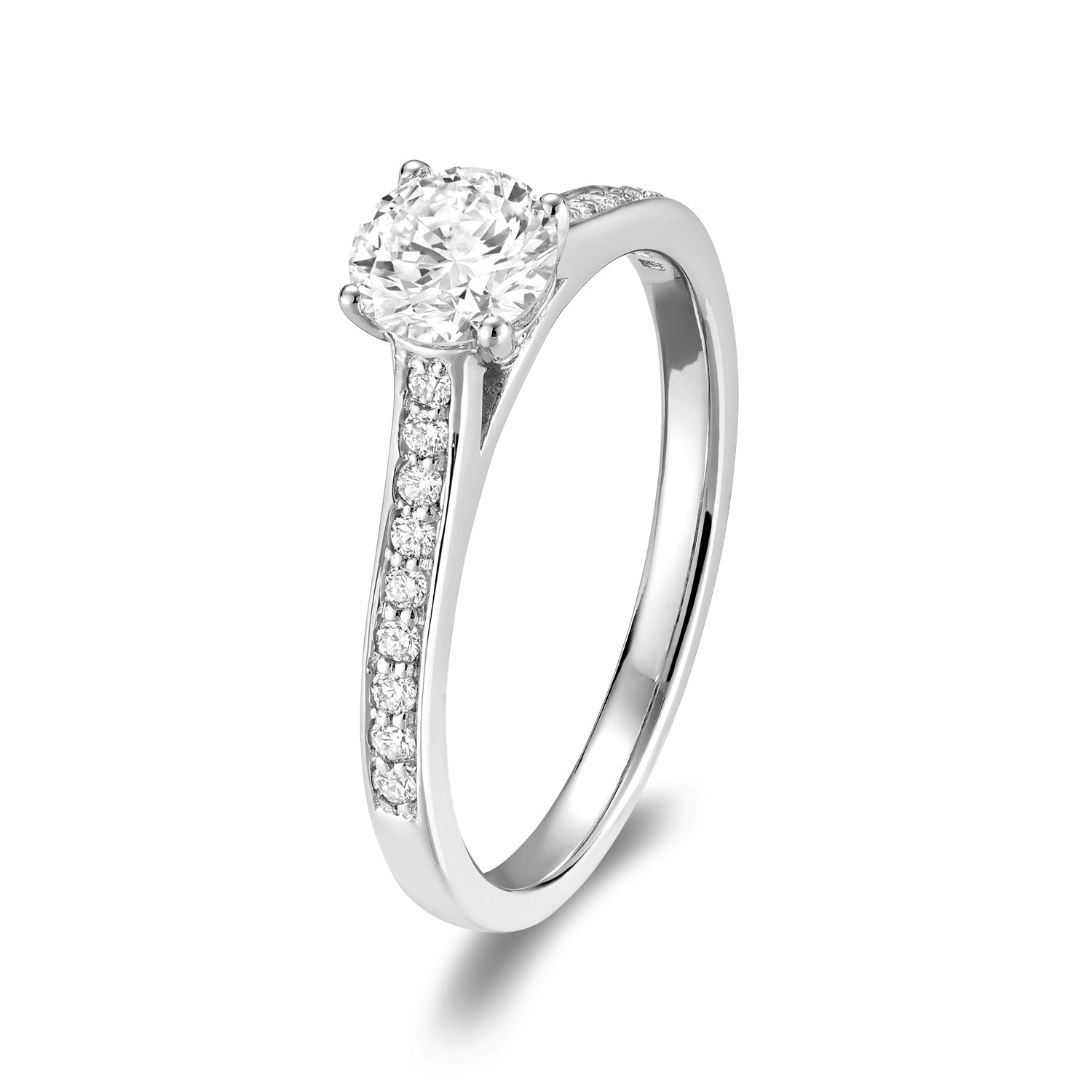 Solitaire Channel Diamond Engagement Ring - RNB Jewellery