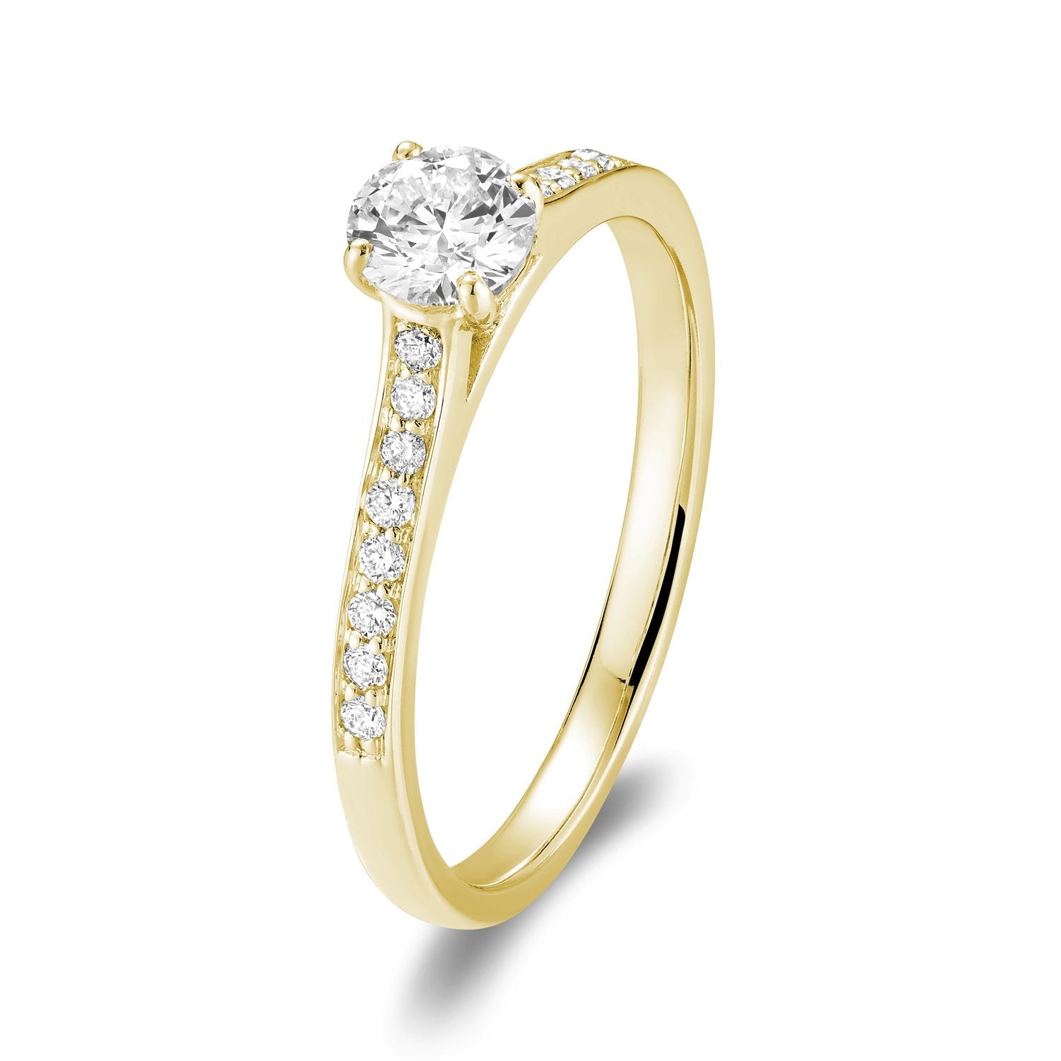 Solitaire Channel Diamond Engagement Ring - RNB Jewellery