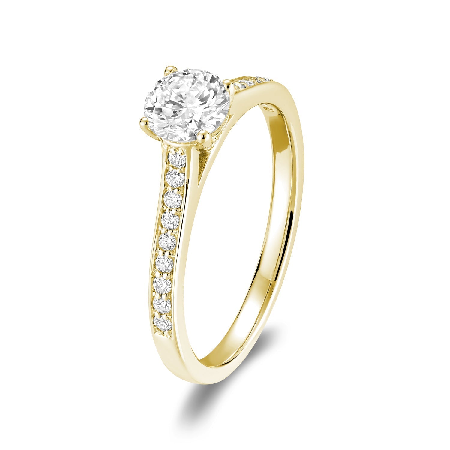 Solitaire Channel Diamond Engagement Ring - RNB Jewellery