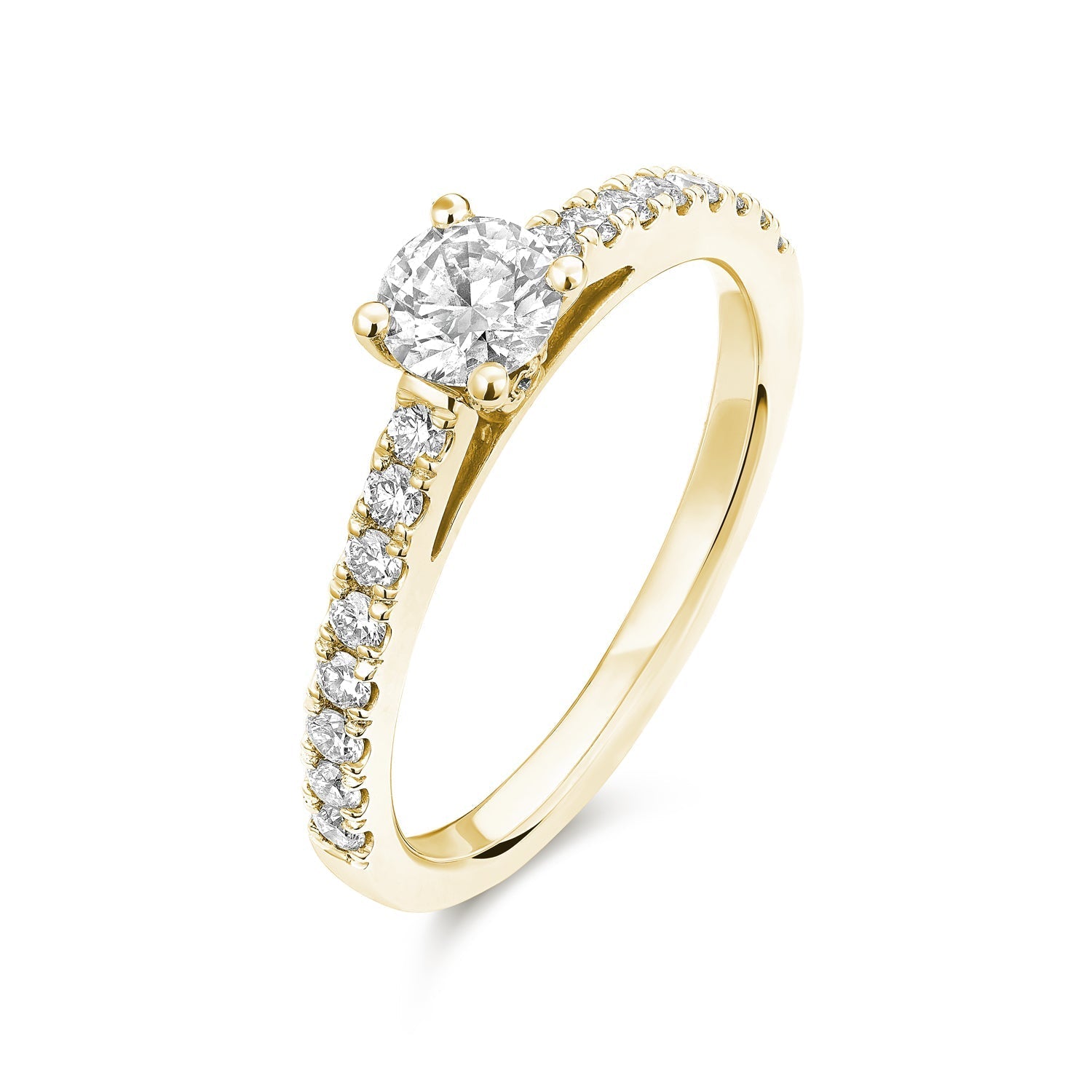 Solitaire Round Diamond Engagement Ring - RNB Jewellery