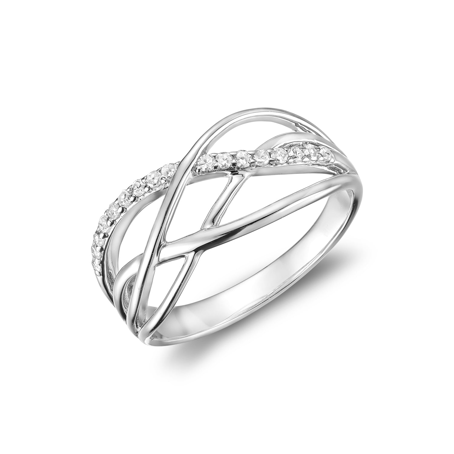 Split Waves Diamond Ring - RNB Jewellery