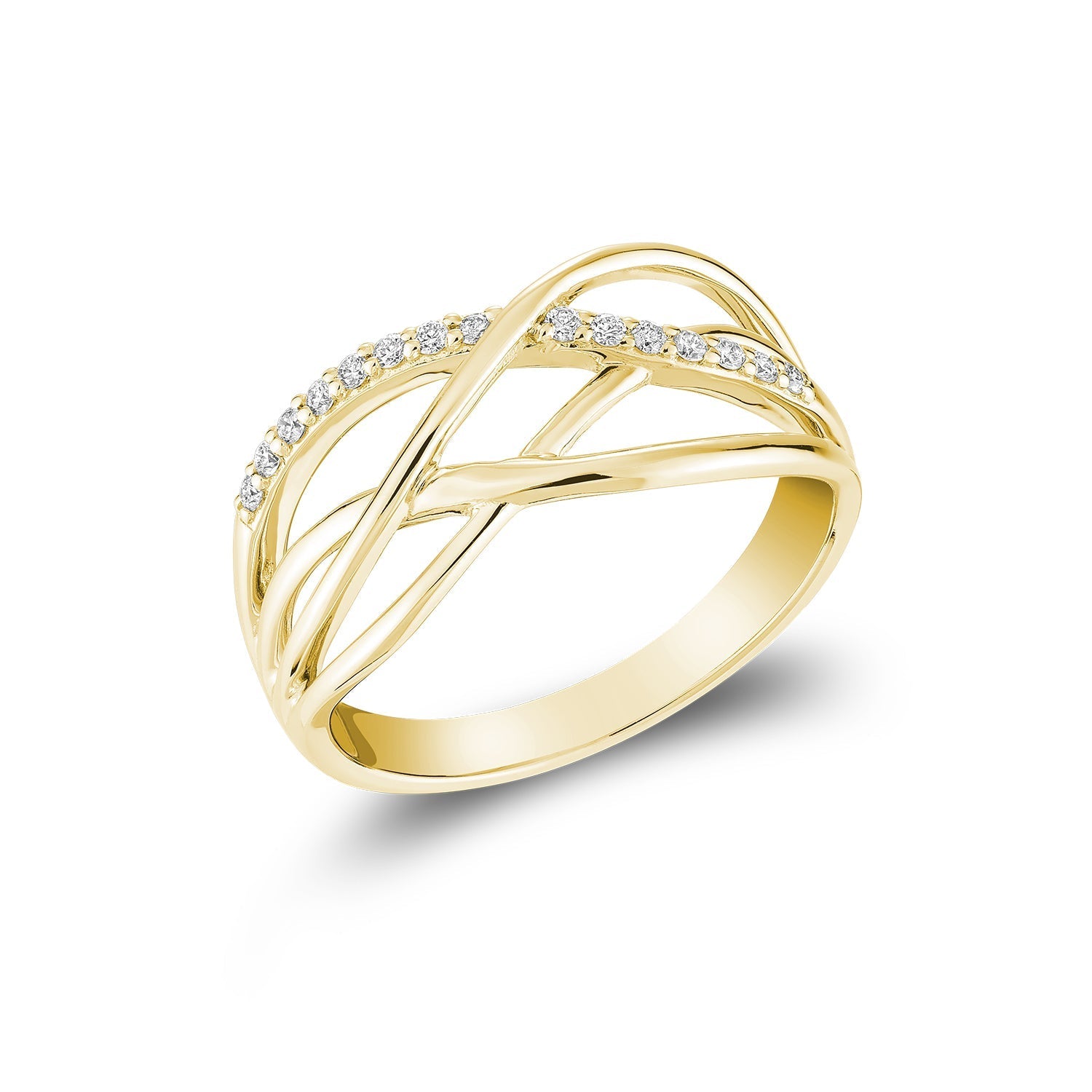 Split Waves Diamond Ring - RNB Jewellery