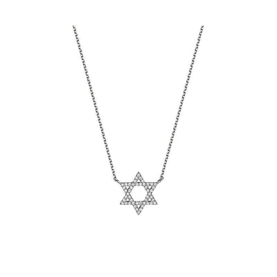 Star Of David Diamond Necklace - RNB Jewellery