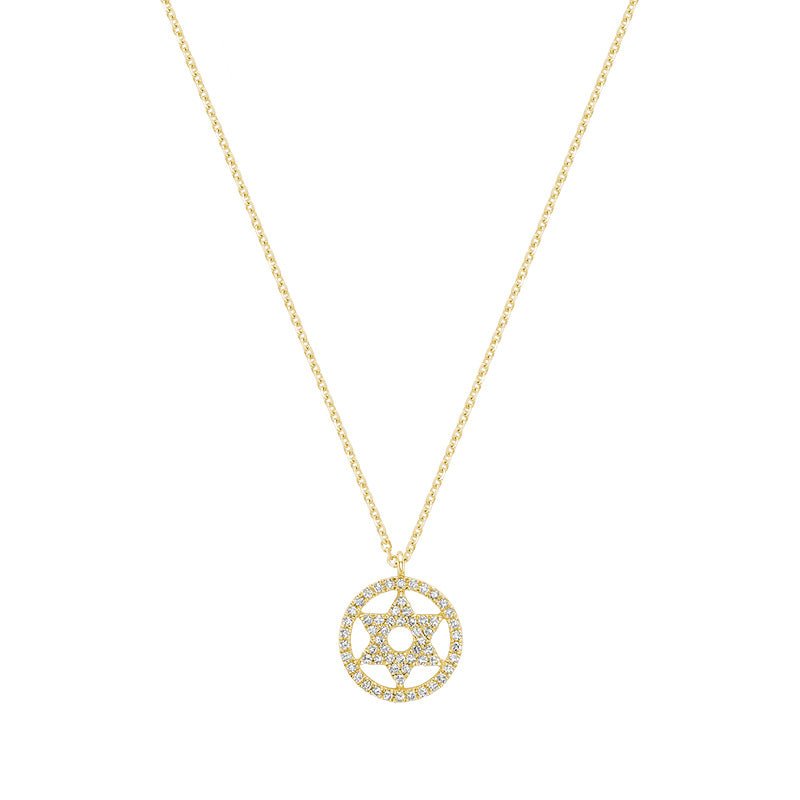 Star Of David Diamond Pendant - RNB Jewellery