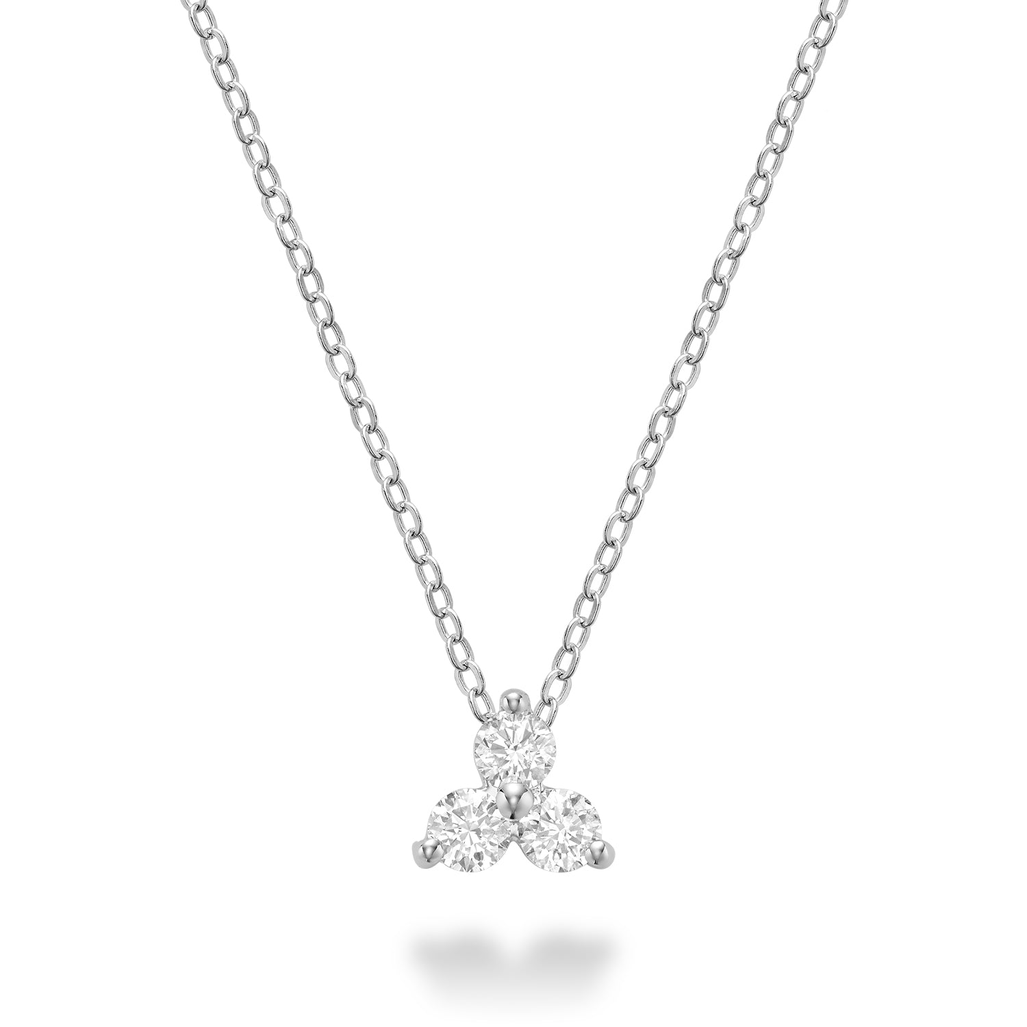 Three Stone Diamond Pendant - RNB Jewellery