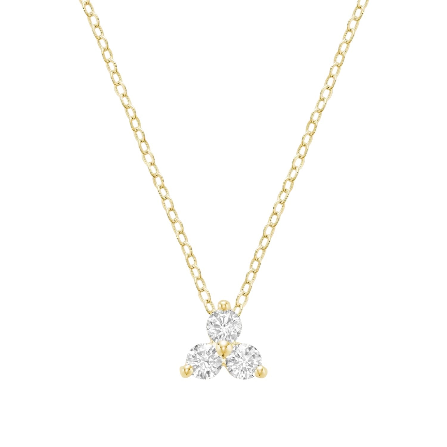 Three Stone Diamond Pendant - RNB Jewellery