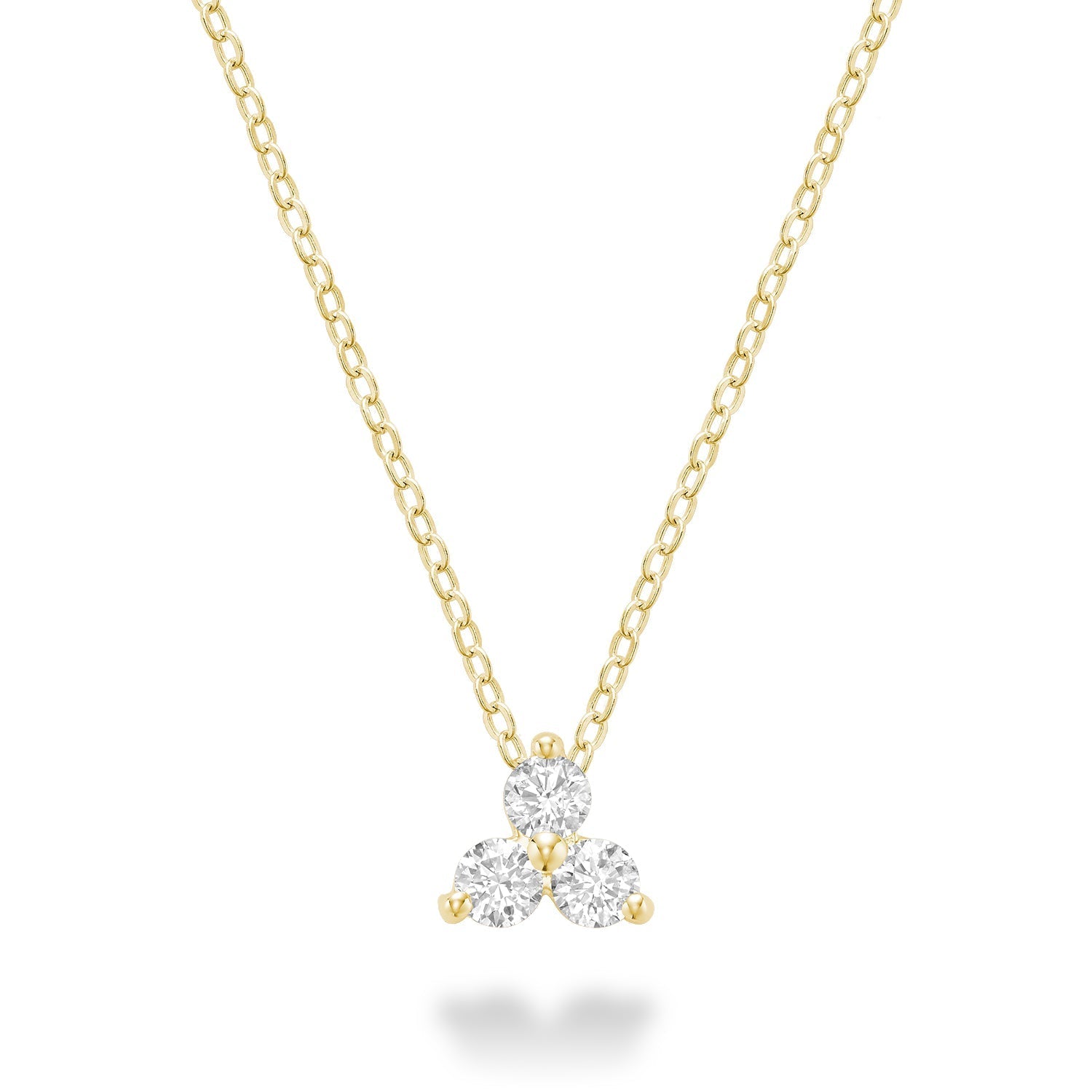 Three Stone Diamond Pendant - RNB Jewellery