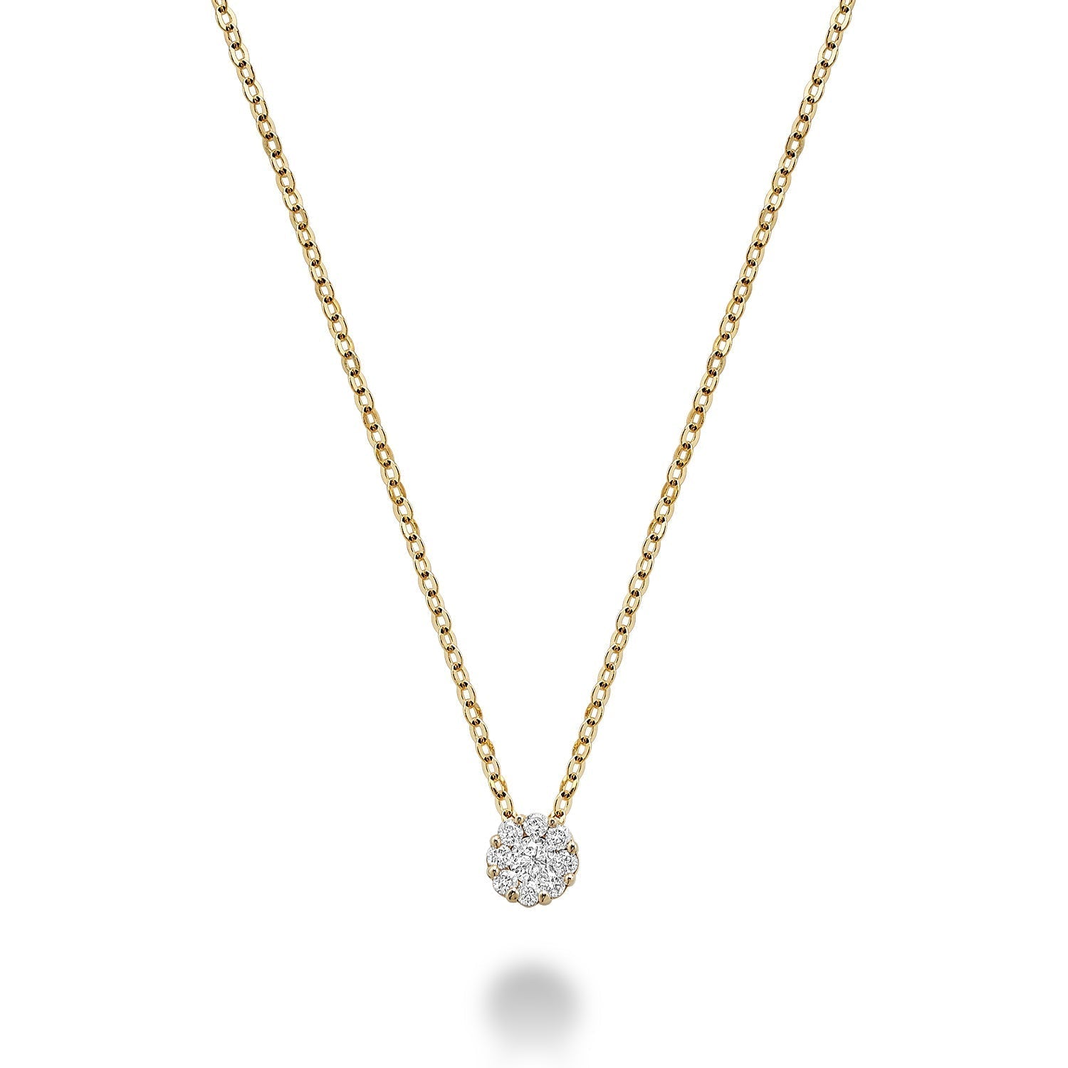 Cluster Diamond Pendant