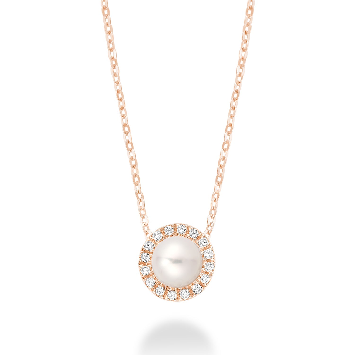 Freshwater Pearl & Diamond Pendant