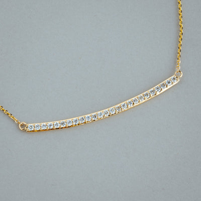 Bar Diamond Necklace - RNB Jewellery