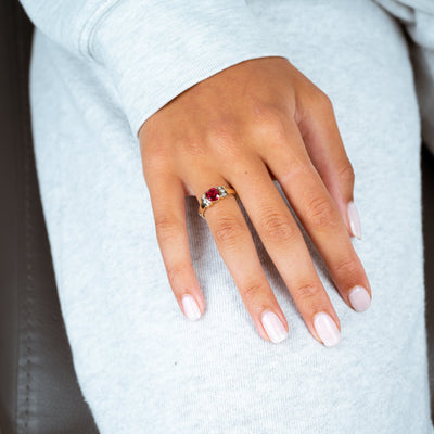 Created Ruby and Diamond Ring - RNB Jewellery