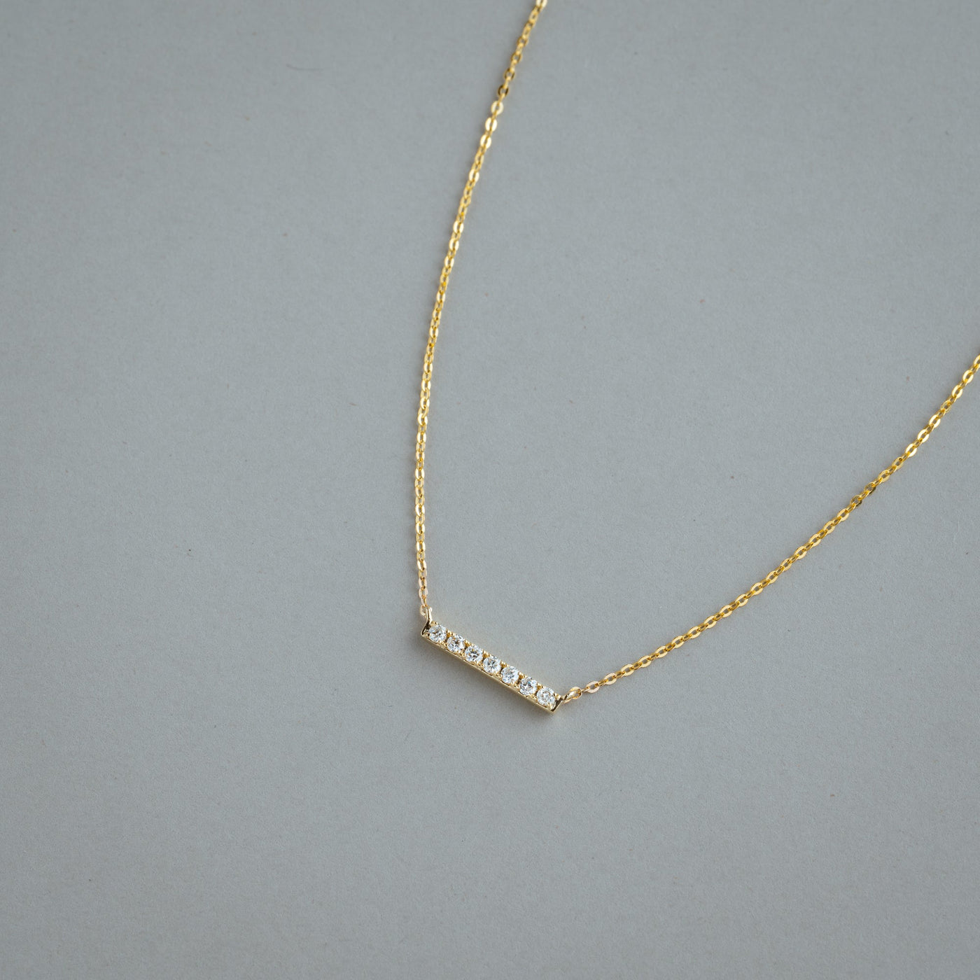 Diamond Bar Necklace - RNB Jewellery