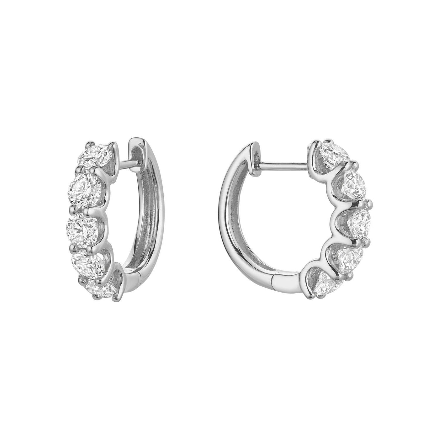 Diamond Huggie Earrings - RNB Jewellery