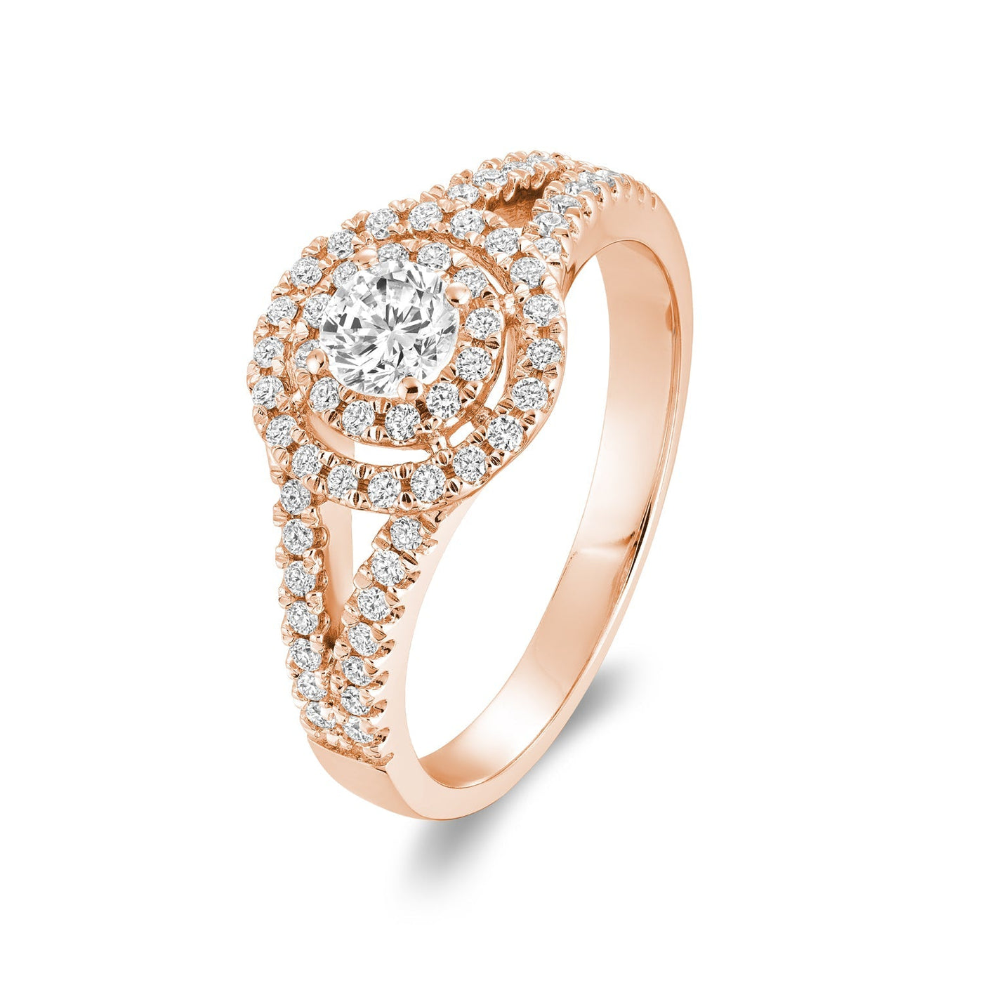 Double Halo Diamond Engagement Ring - RNB Jewellery