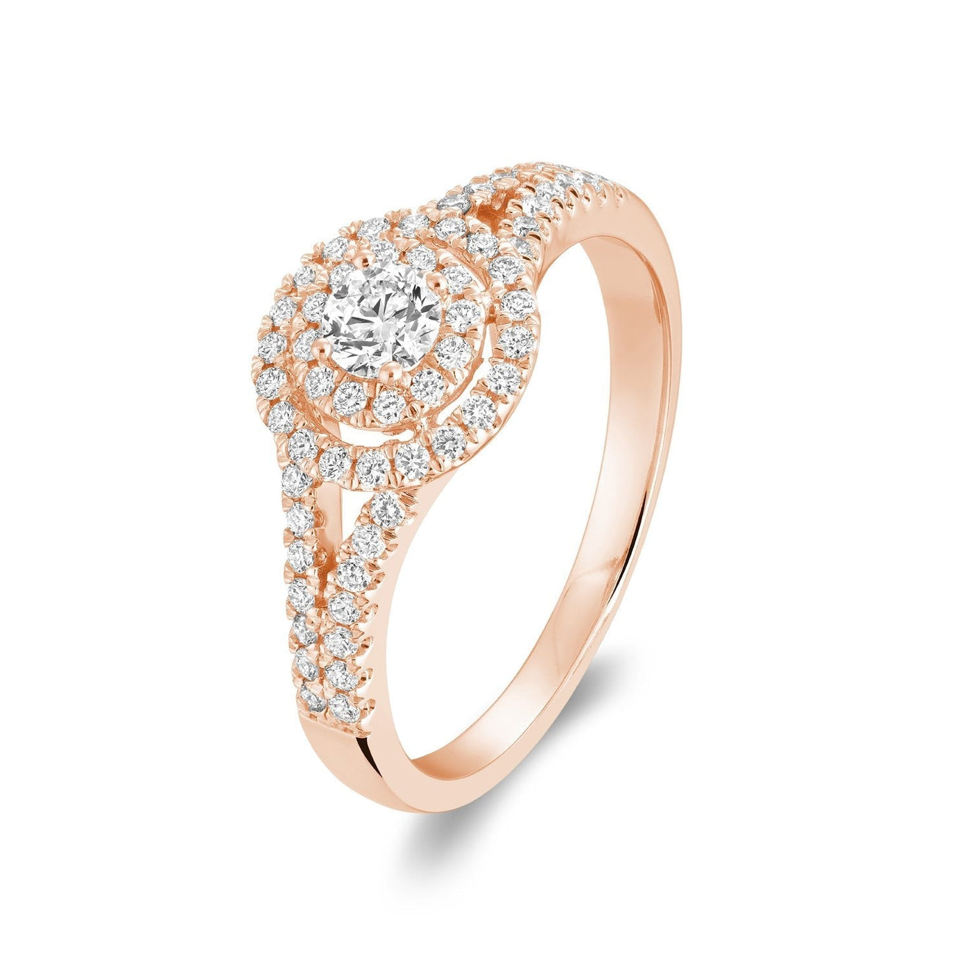 Double Halo Diamond Engagement Ring - RNB Jewellery