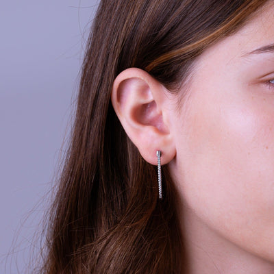 Inside Out Diamond Hoop Earrings - RNB Jewellery