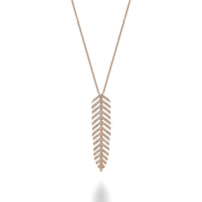 Leaf Diamond Necklace - RNB Jewellery