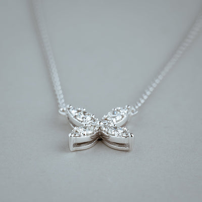 Marquise Flower Diamond Necklace - RNB Jewellery