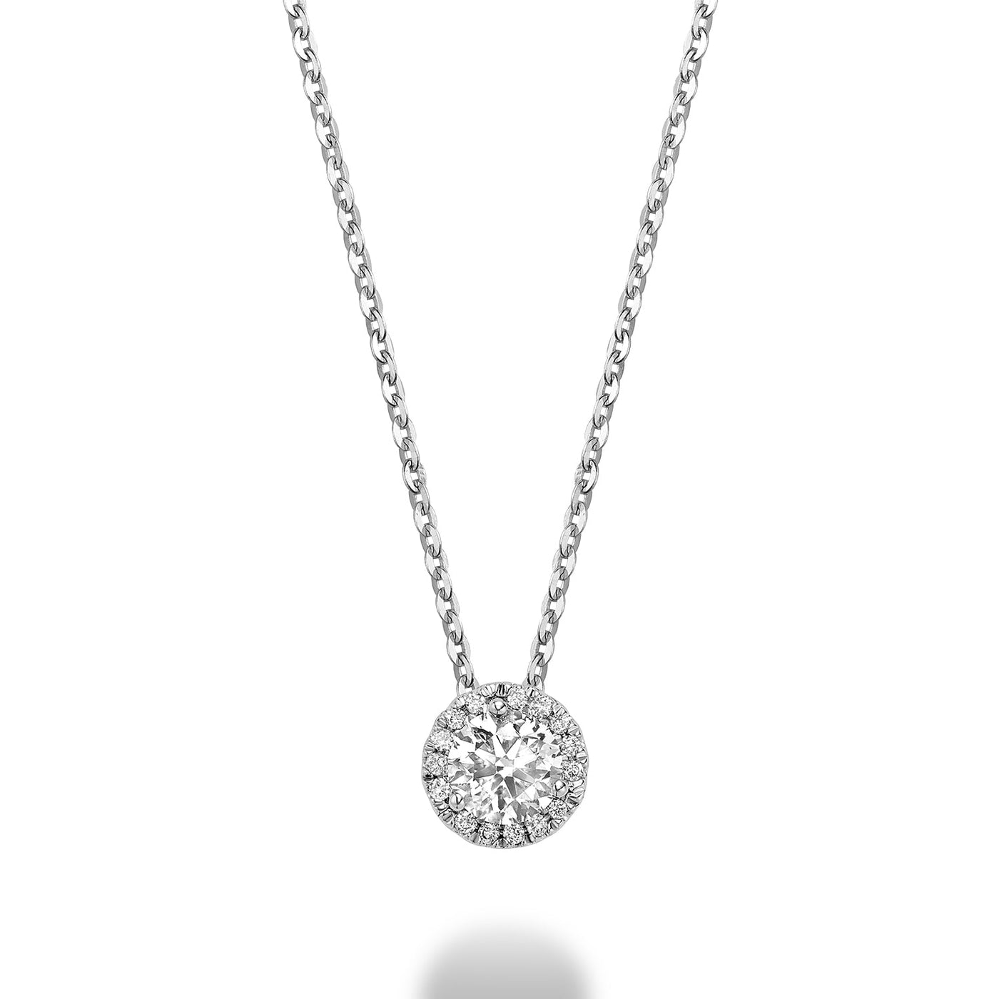 Martini Cup Diamond Halo Pendant - RNB Jewellery